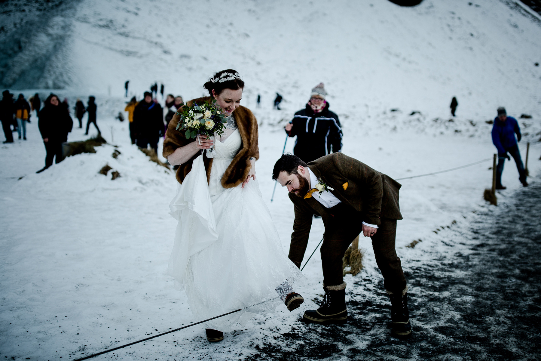 seljalandsfoss wedding photogoraphy, iceland