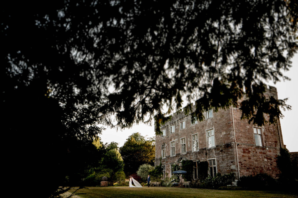 Askham Hall Wedding Photography Of Bride and Groom lake district - a top lake district wedding venue 