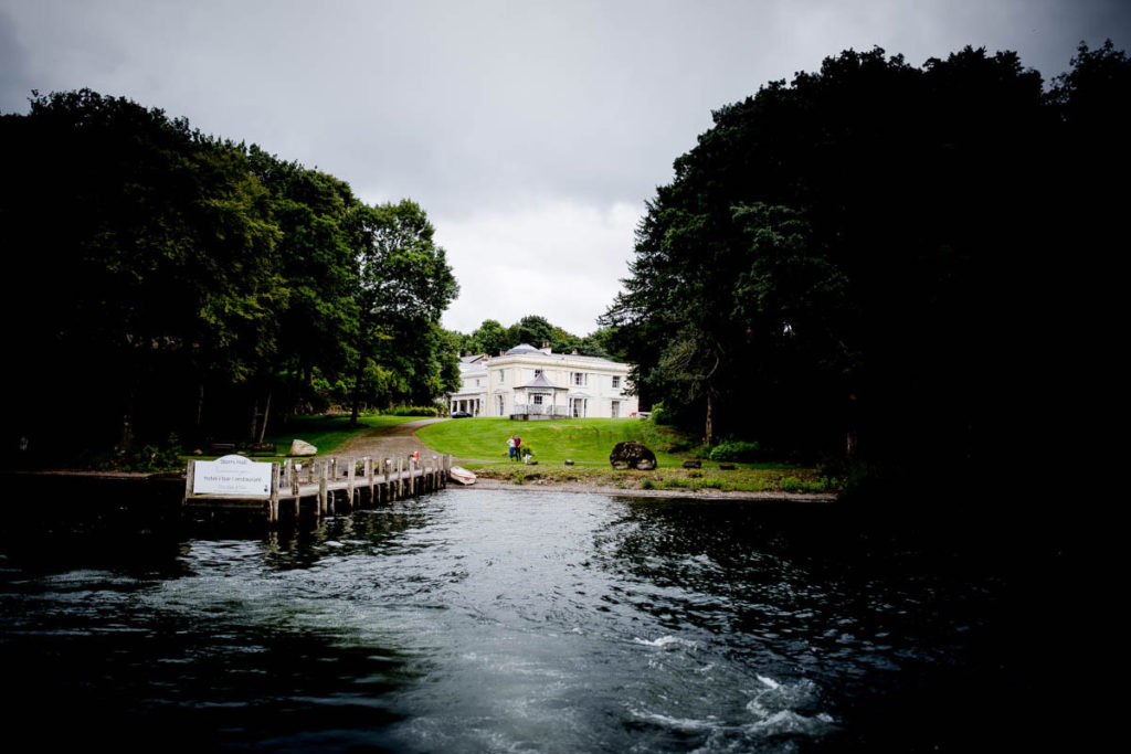 Storrs Hall Wedding venue, view from Lake Windermere